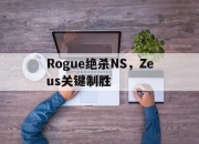 开云体育中国-包含Rogue绝杀NS，Zeus关键制胜的词条
